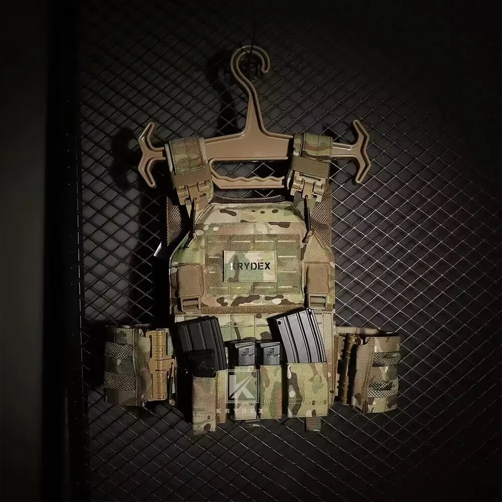 KRYDEX Tactical Single Mag Pouch MOLLE 5.56 M4 M16 Magazine Pouch Holder Remove Insert Clip Hunting Gun Accessories