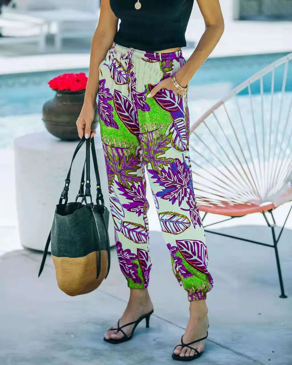 

Summer Women's Clothing Spring 2023 Large Femme Pants Woman Clothes Korean Streetwear Y2k Harajuku Wide Leg Pants; Basic Urban
