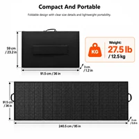 Panneau solaire pliable et portable de 400 W, avec support réglable, chargeur solaire étanche pour la maison, le jardin, les activités domestiques et les stations d’alimentation extérieures. 2