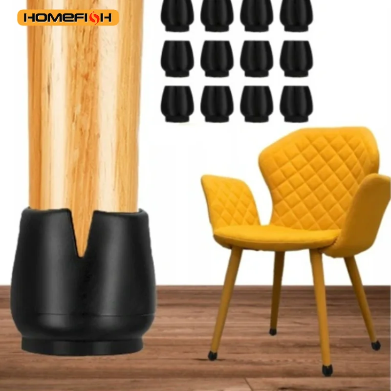 Silicone Chair Leg Caps Furniture Feet Protector Pads Table Covers Socks Plugs Furniture Leveling Feet Home Decor 16Pcs