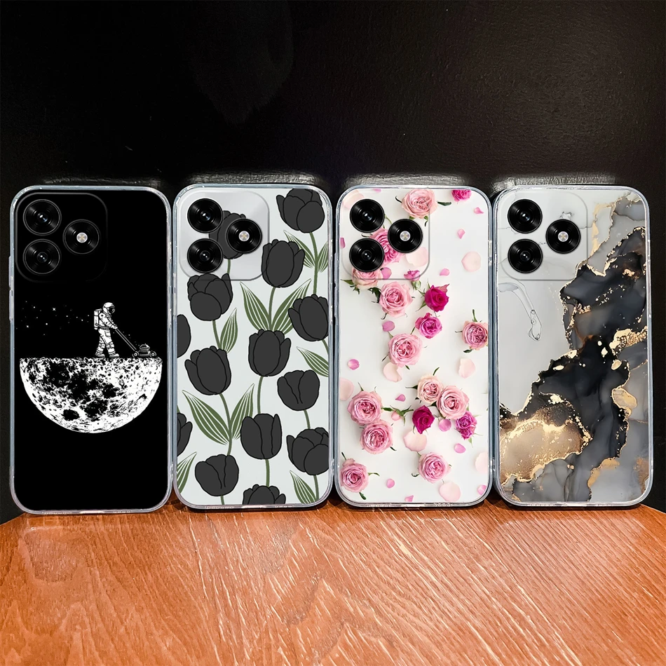 Gradient Color Soft Silicone Clear Phone Case - Lightweight Protective Cover