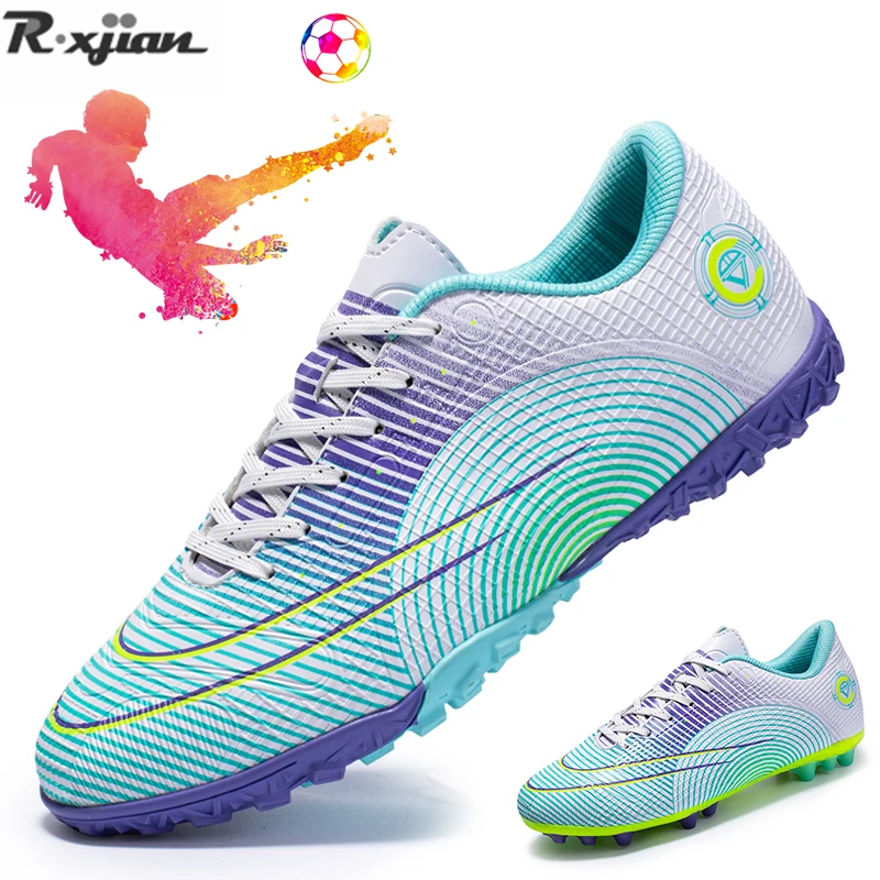 

2022 Soccer Shoes For Men Adult Breathable Football Boots Boys Professional Playing Field TF/FG Cleats Kids Trainling Sneakers