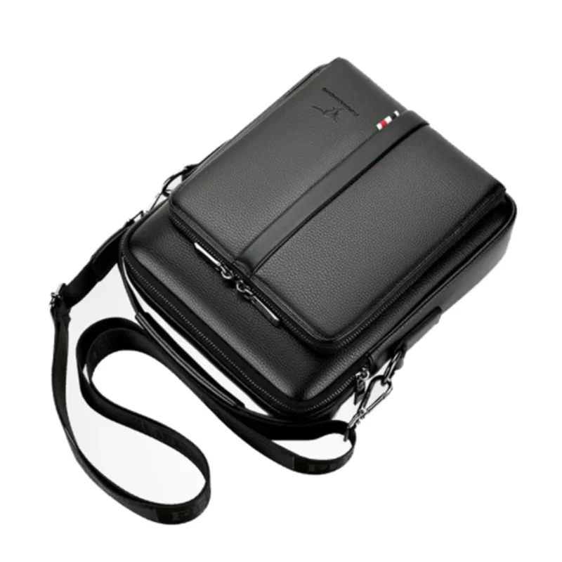 2022 Man Shoulder Bag Fashion Shoulder Messenger Men Bags Leather Office Work Business For Handbag Men Crossbody Bags Portafolio