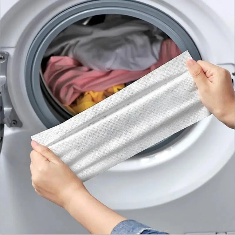 

Colour Catcher Washing Machine Color Run Remove Sheet Anti Cloth Dyed Leaves Sheet Proof Color Absorption Paper Bathroom