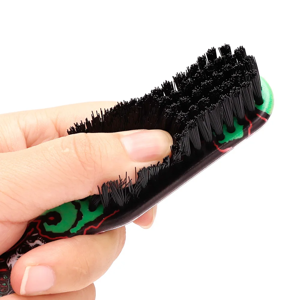 Barbershop Double Sided Brush Professional Face Neck Broken Hair Cleaning Brush Men Beard Styling Comb Salon Home Tools Supplies 2