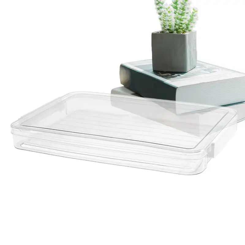 

Ящик для хранения A4, Настольный ящик для хранения документов A4 с крышкой, компактный ящик для хранения канцелярских принадлежностей для фотографий, блокнот