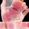 Face Blusher Matte Natural Cheek Tint Brighten Face Waterproof Face Contouring Cosmetics Blush Powder Soft Female Makeup 1pcs 1