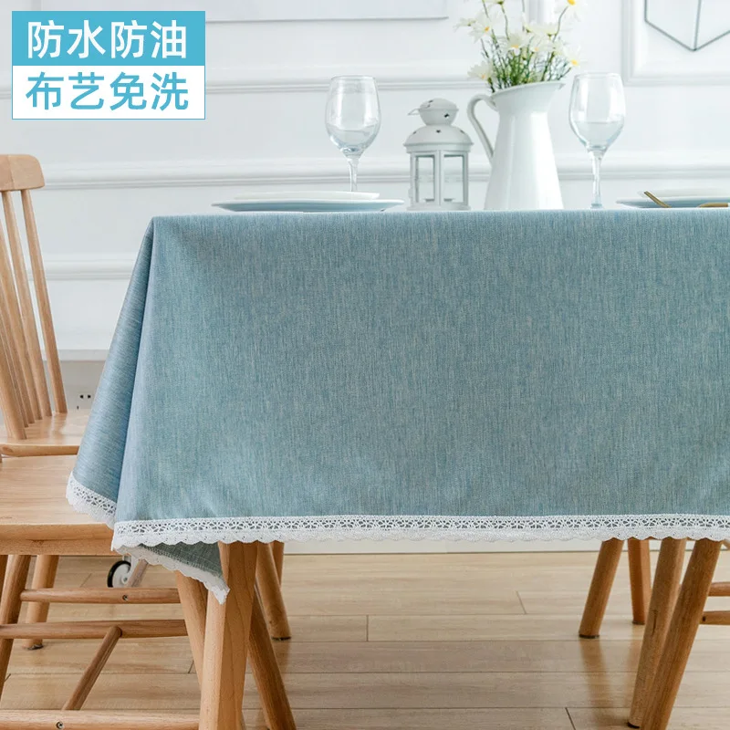 

Oil-Proof Table Cloth Cover Solid Color Water-Proof Tablecloth Overlays Christmas Baby Shower Birthday Banquet Decor Home Dinin