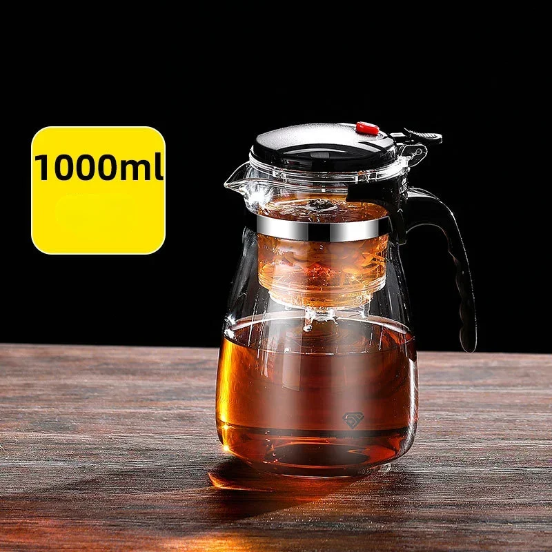 Description Picture 6 of itemTea Pot For Tea With Infuser Glass Kettle Heat Resistant Tea Maker Flower Tea Herbal Pot Convenient Office Coffee Teapot Teaware