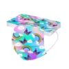 50pcs Disposable Children's Mask Cartoon Butterfly Pattern Printed Mouth Mask For Kids Girl 3 Layer Disposable Mask Child 3