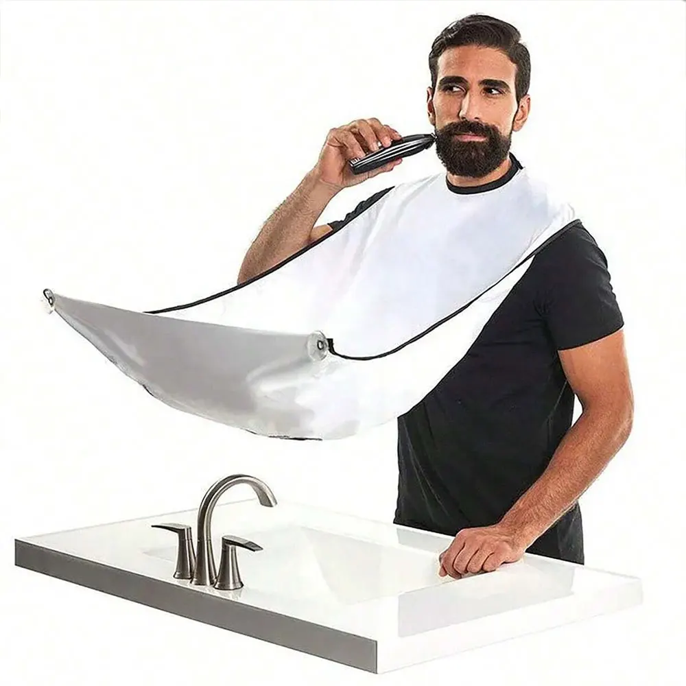 Male Shaving Apron Beard Catcher Shaving Cloth with Suction Cup For Shaved Hair Man Clean shaving apron