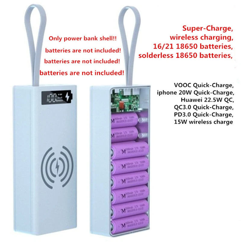 Carga, VOOC, Carga Sem Fio, DIY, 18650