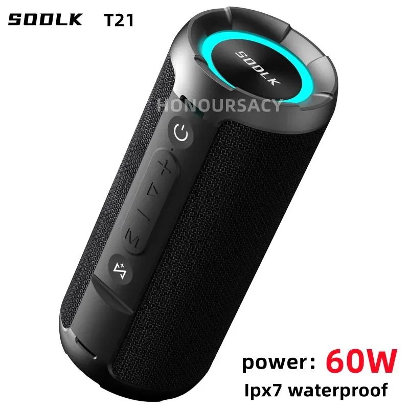 

SODLK T21 60W High-power Color RGB Fashionable Bluetooth Speaker Family Gathering Cinema Subwoofer Caixa De Som Bluetooth
