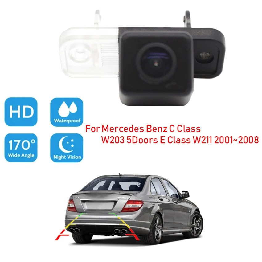 

Car Parking Back up Reversing HD Rear View Camera CCD Night Vision For Mercedes Benz C Class W203 5Doors E Class W211 2001~2008