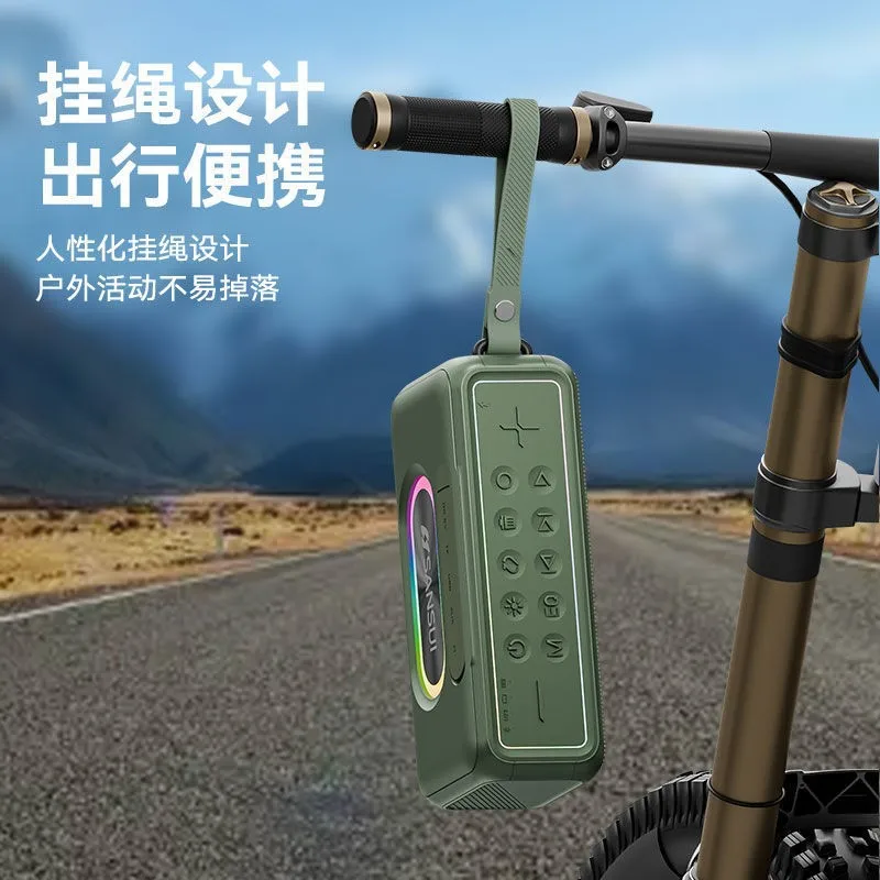 SANSUI F61 Bluetooth Speakers FM Radio HI-FI Subwoofer Supports