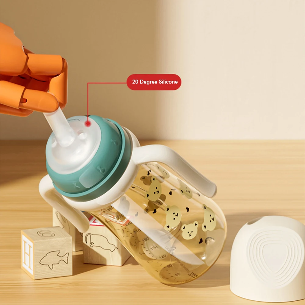 رضاعة اطفال 300مل قشة كرة جاذبية