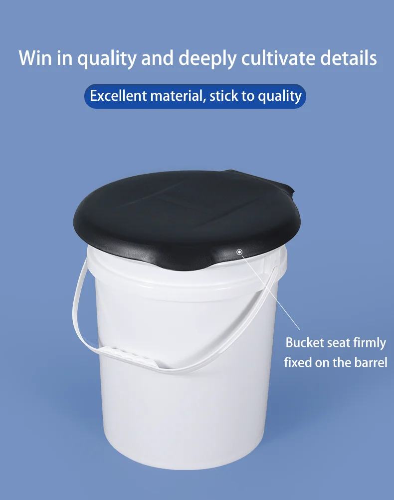 Luggable Loo Portable Camping Survival Emergency Toilet Seat Lid