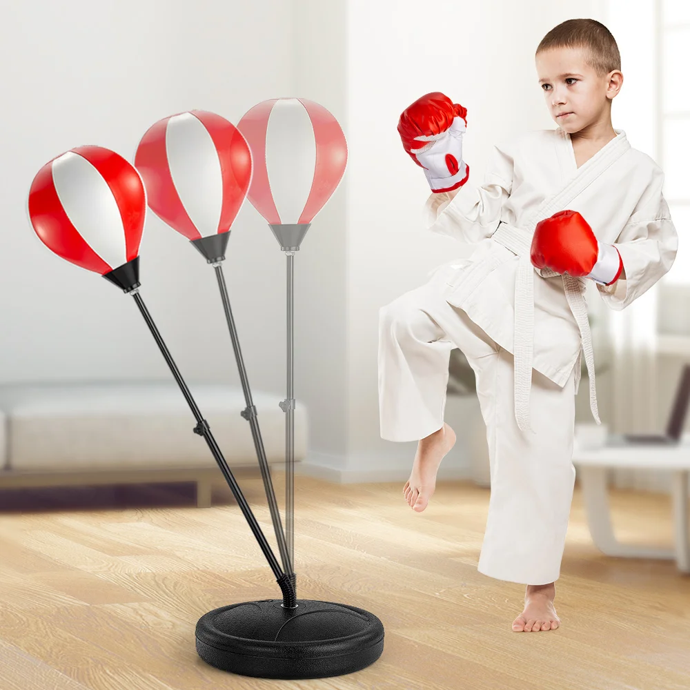 Sacco Da Boxe Gonfiabile Per Bambini - Design Tiger, In PVC, 94 Cm, Per Allenamento Indoor E Outdoor - Foto 2