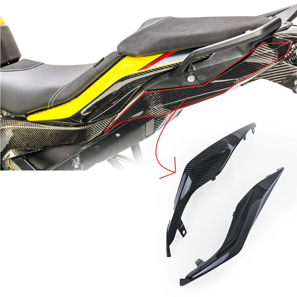 

Обтекатель из углеродного волокна для BMW S1000XR 2015-2019, модель 3K, боковая панель заднего сиденья, модифицированные аксессуары для мотоциклов, обтекатель