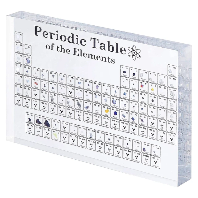 Periodic Table with Real Elements Inside, Real Elements Periodic Table, Tabla  Periodica Con Elementos Reales - AliExpress