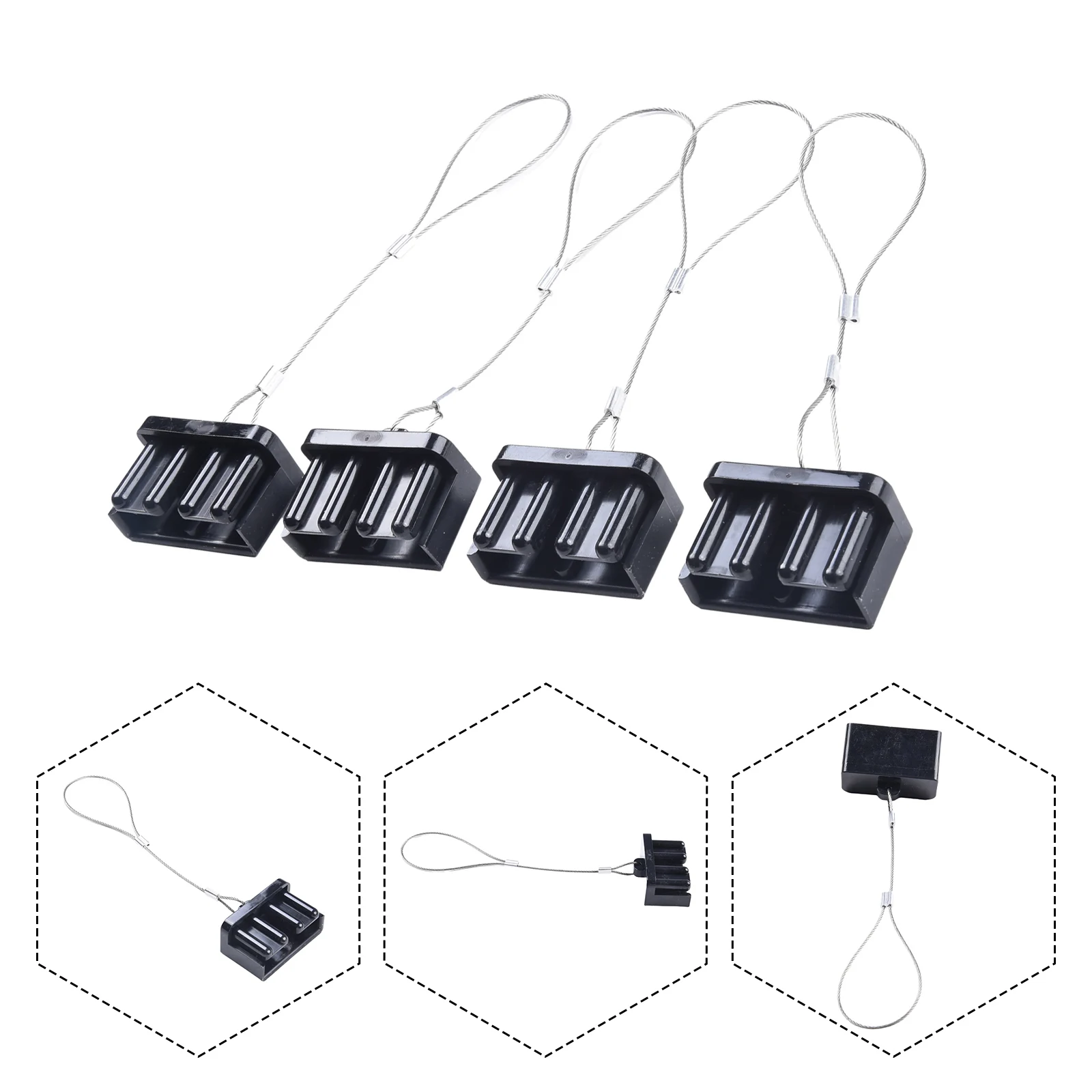4PCS Staub Kappe Kit Schwarz/Rot FÜR Anderson Stecker Abdeckung Stil Anschlüsse Batterie Caravan 50A/120A/175A rechteckige Staub Abdeckung – Detail 26