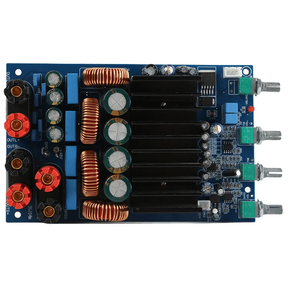 

Плата цифрового усилителя мощности TAS5630 2,1 2X150W + 300W, усилитель мощности класса D, полная плата, электронный компонент