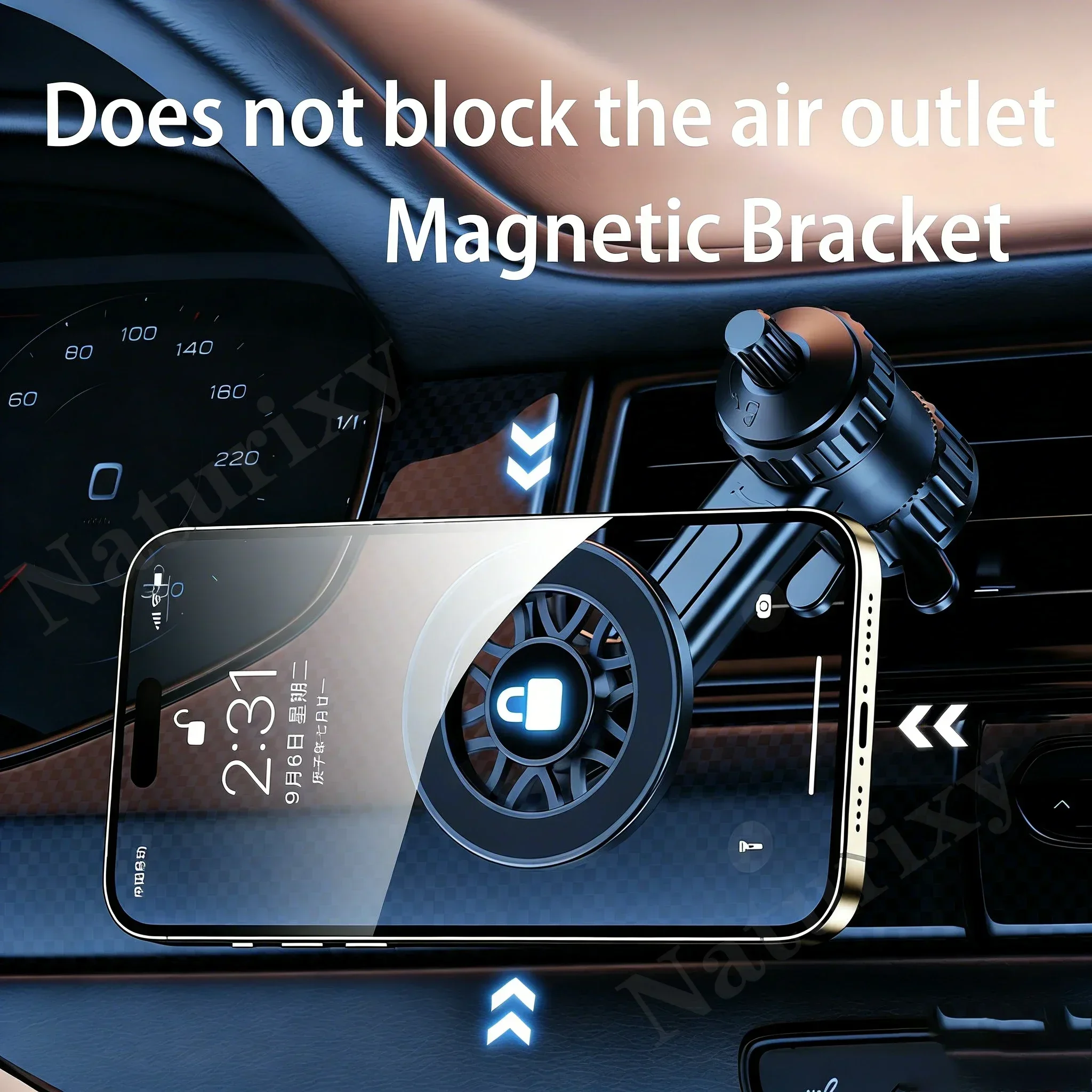 Magnetic 360° Rotating Car Vent Phone Holder
