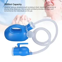2000ml Men Urinal Collector Spill Proof Reusable Thicken Portable Potty Pee Bottle for Travel Camping Pee Bottle Camping Toilet 2
