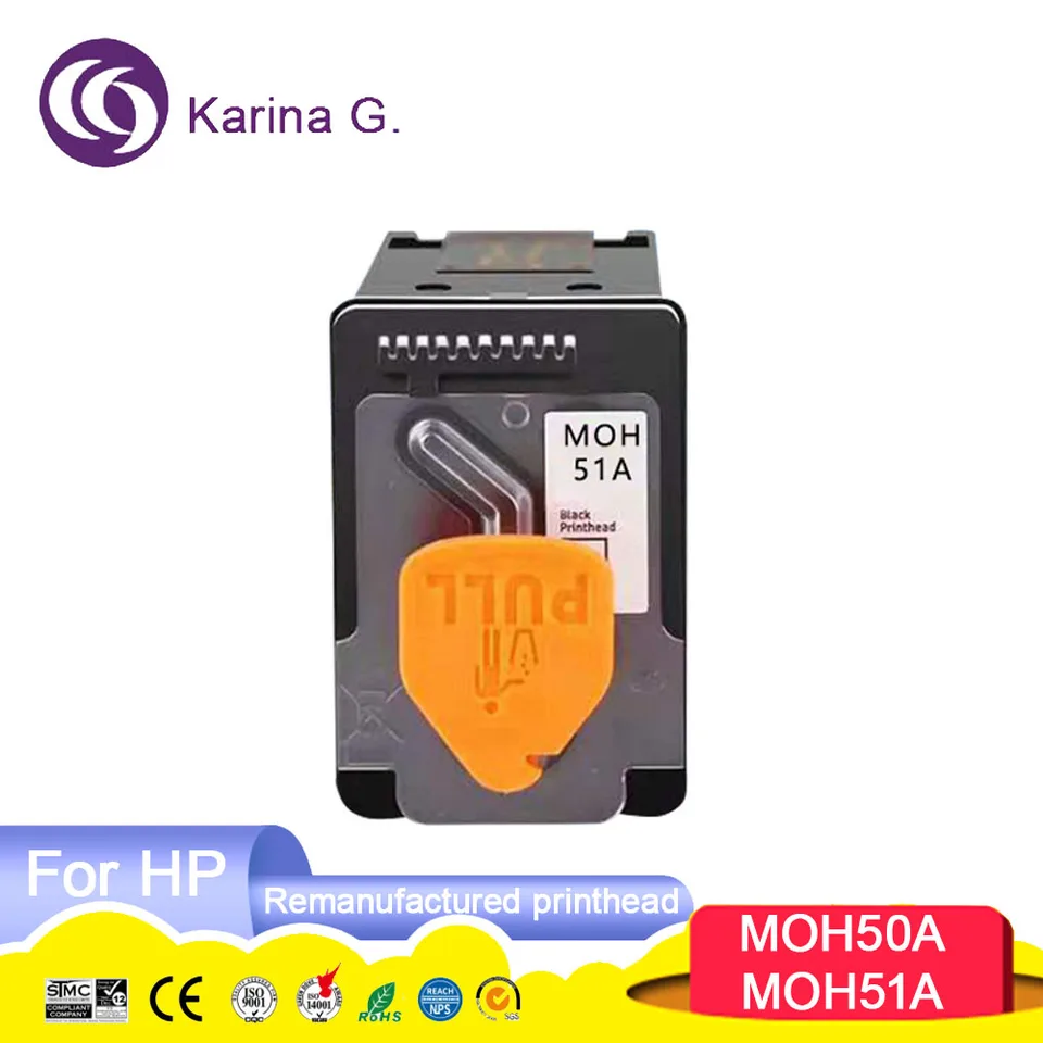 Tête D'impression GT50/GT51 De Remplacement Avec Puce - Compatible Imprimantes Canon PIXMA GT5810, GT5820, Tank Série 310, 410, Etc.