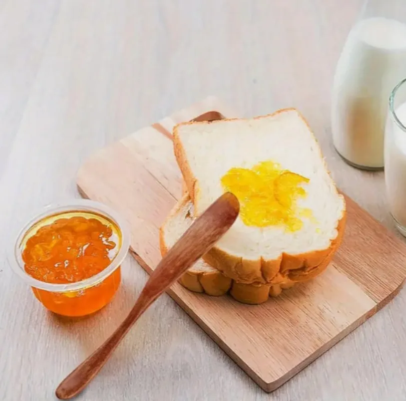 Mask Butter Spatula Wooden Marmalade Knife Cheese Dessert Jam Tabeware Handle Knife Breakfast Toast Bread Cutter Kitchen Gadgets