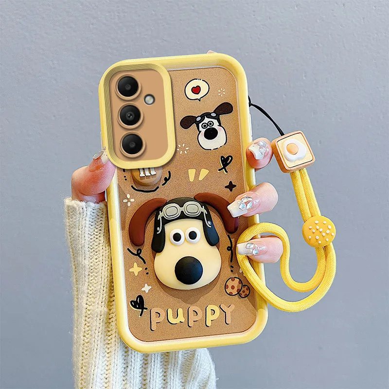 thumbnail image 1 of Lotso-funda de teléfono para Samsung Galaxy A10S, A31, A32, A33, A34, A35, A30, A50, A51, A52s, A53, A54, A55, M12, M13, 5G, Kuromi, correa para la muñeca, 1 of 5