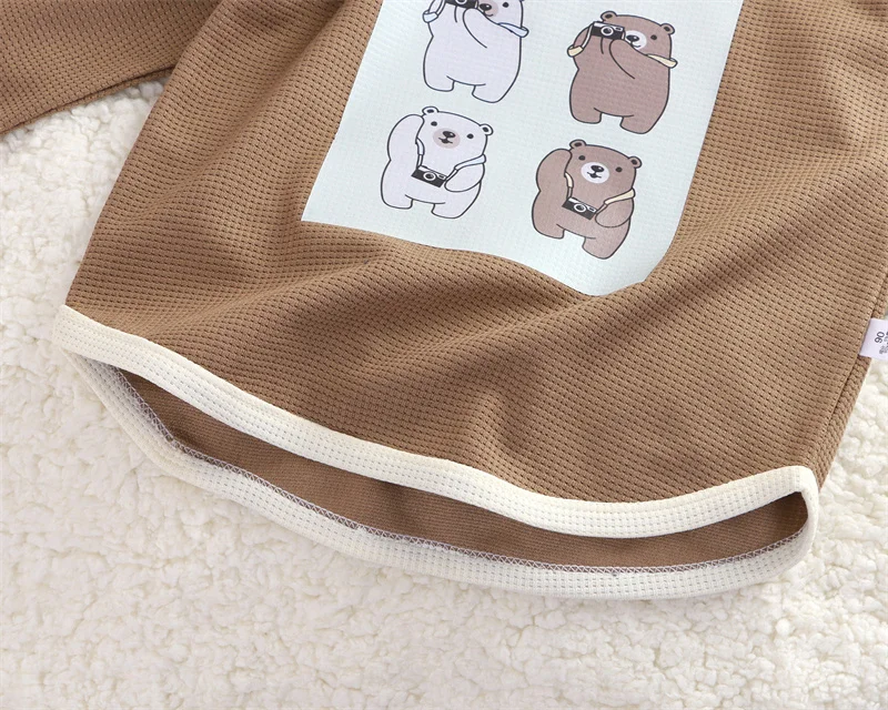 Jungen Baby Sets Mädchen Cartoon Anzug Kinder Casual Lose Outfit Frühling Herbst Mode Kleidung Kinder Tops Sport Hosen 2 Stück – Detail 10