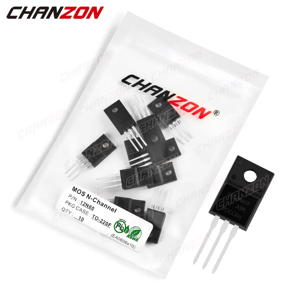 5pcs KF12N60F KF12N60 Integrated Circuits (IC) TO-220F Package - MOSFET Transistors