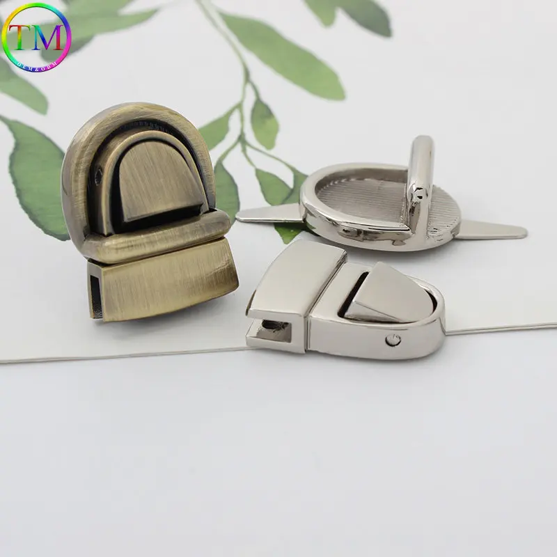 10 Pieces Metal Mortise Lock Clasp Turn Twist Locks Bag Purse Handbag Closure Snap Buckles Diy Handmade Hardware Accessories