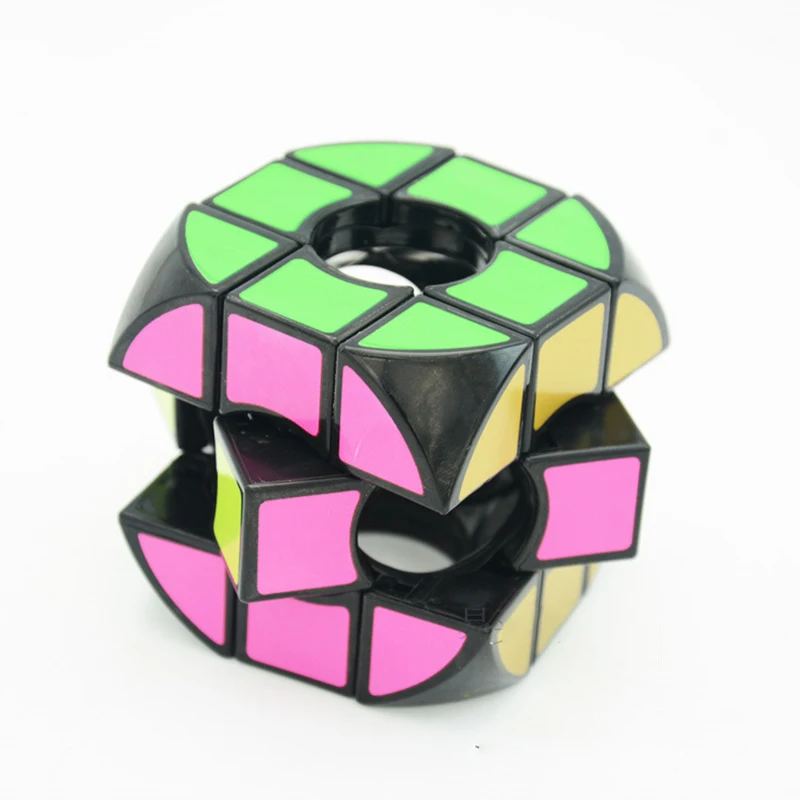 Magic Cube Arc Hollow Cube Black Base Magic Cube Puzzles Development Intelligence Special Toys Brain Teaser Gift Box Educ Toy