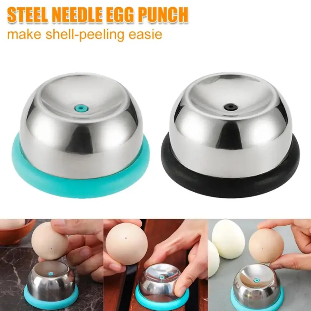 Egg Piercer Egg Piercer for Raw Eggs Stainless Steel Needle Egg Punch Eggs Hole Puncher For Easy Peeling Boiled Kitchen Essentials E0W4