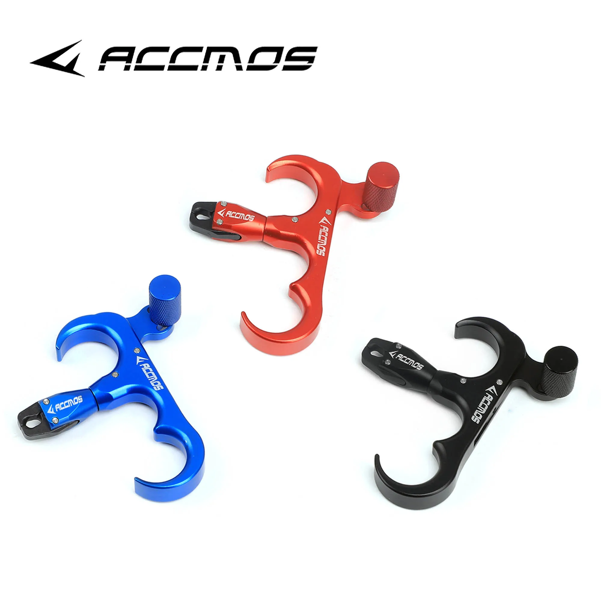 

3 Finger Release Aid 360° Rotation Pliers Head Adjustable Aluminum Alloy ArcheryShooting Aids for Compound Bow