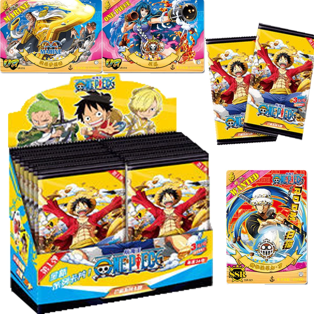 

Wholesale One Piece Cards Collection for Children Exclusive Promotion Innovative Unique Gold Silver JR Cards Anniversary Gifts