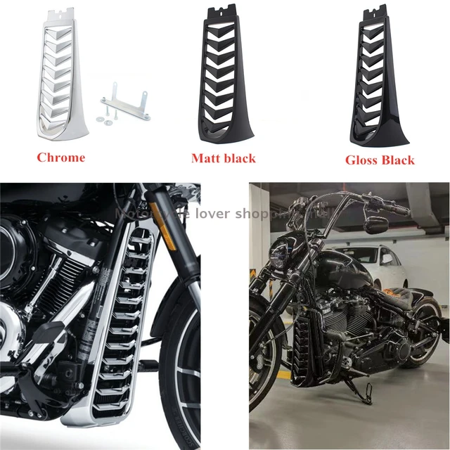 Cubierta de la parrilla del radiador inferior delantero, accesorio de Moto,  alerón de barbilla para Harley Softail Fat Bob FXBB 18-20, carenado de  radiador - AliExpress