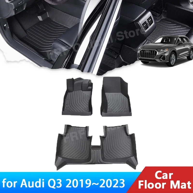 Genuine Audi Q3 Rubber Floor Mats – 2019 Onwards – Front Set – Black – OEM 83C061501041