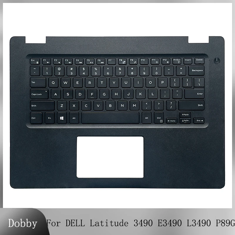 

Original For DELL Latitude 3490 E3490 L3490 P89G 0P8YTM Palmrest Top Case Upper Cover US Keyboard Backlight Notebook Replacement