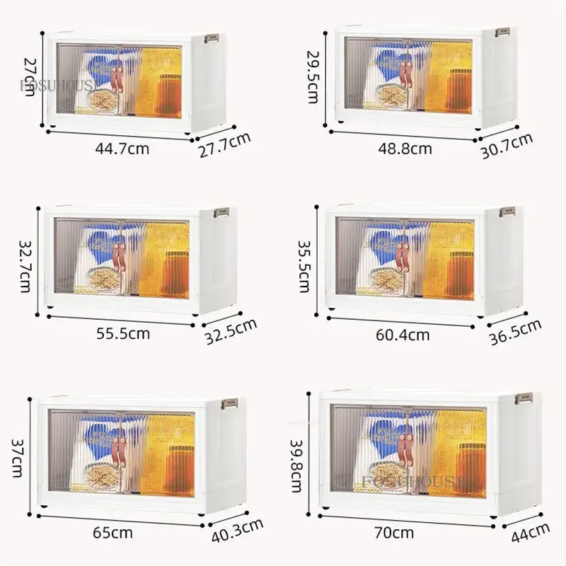 Modern Plastic Kitchen Cabinets Home Furniture Floor Multi-layer Foldable Storage Cabinet Livingroom Multifunction Storage Box p