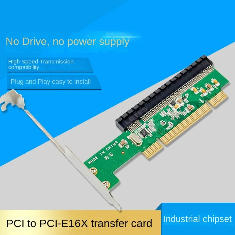 Scheda Di Espansione Adattatore Da Pci A Pci-E 16X Scheda Grafica Di Espansione Pcie X1 Drive Plug And Play Gratuito