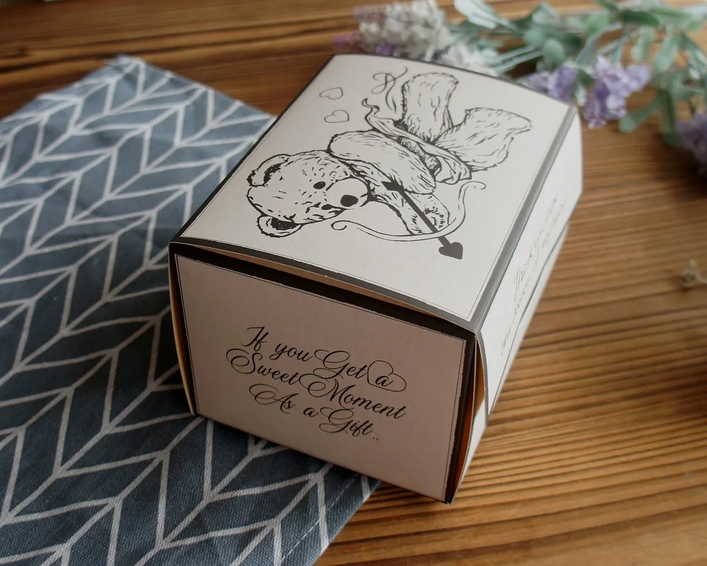 10 Pcs Blue Dog Bear Doll Paper Boxes 15.5×10×12cm for Wedding Birthday Valentine’s Day... - SKU BDBB2204 - UGI Packaging