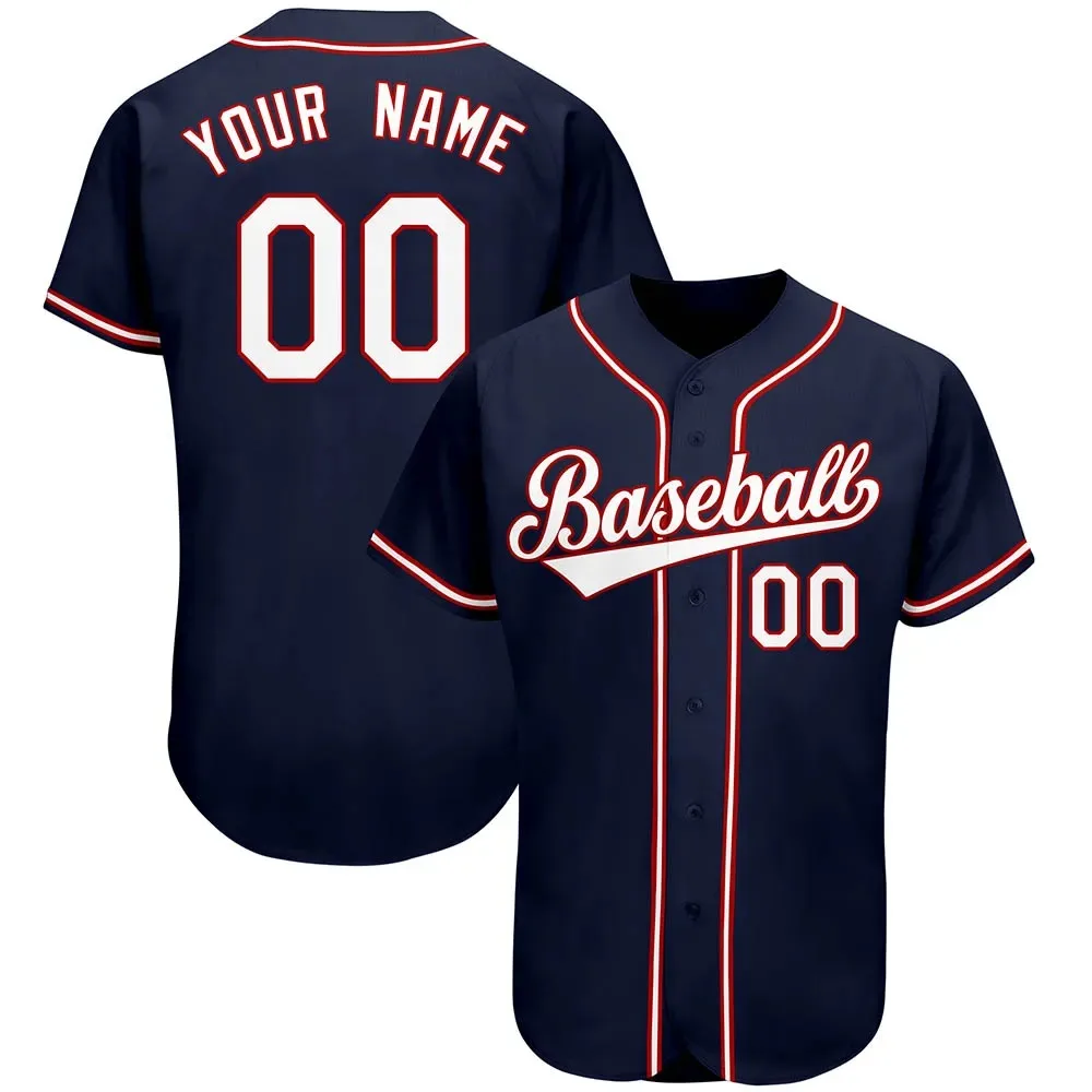 thumbnail image 1 of Camiseta de béisbol personalizable, camiseta de equipo con estampado de nombre personal, número, rayas, ropa deportiva de hip hop, camiseta de béisbol para hombres, mujeres y niños, 1 of 4