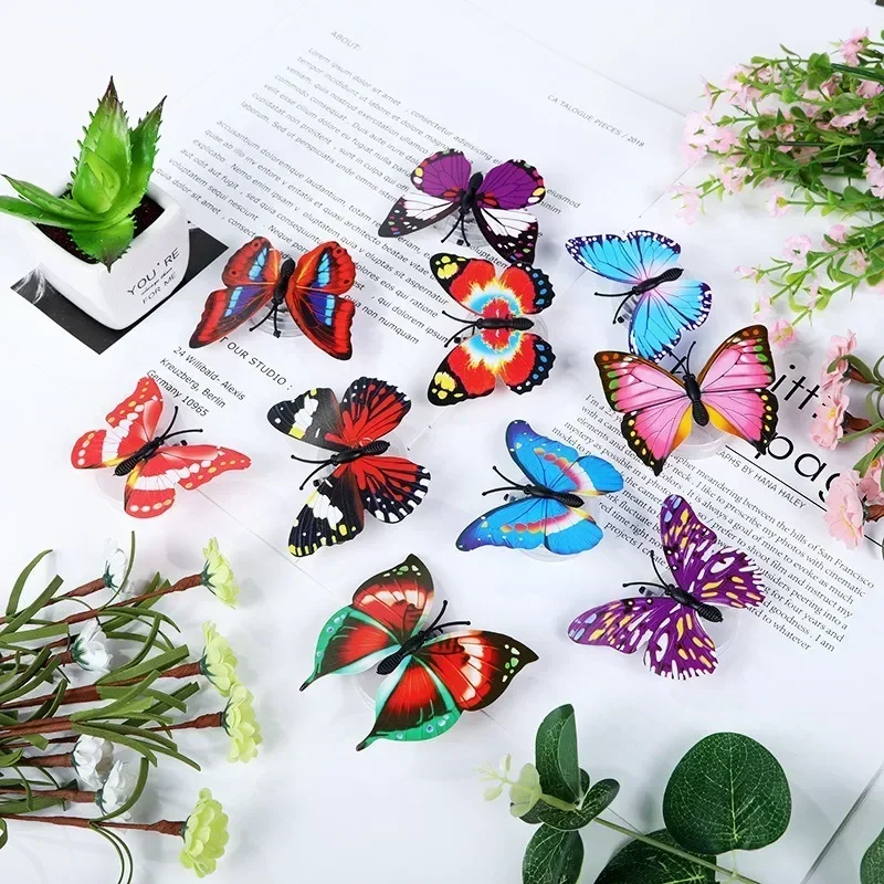 Magic Props Toys Magic Flying Butterflies Wind Up Toy Bookmark Greeting Card