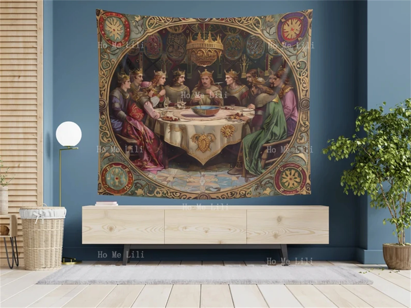 Kaiyun Chevalier Médiéval Tapisserie Pour Décoration Murale