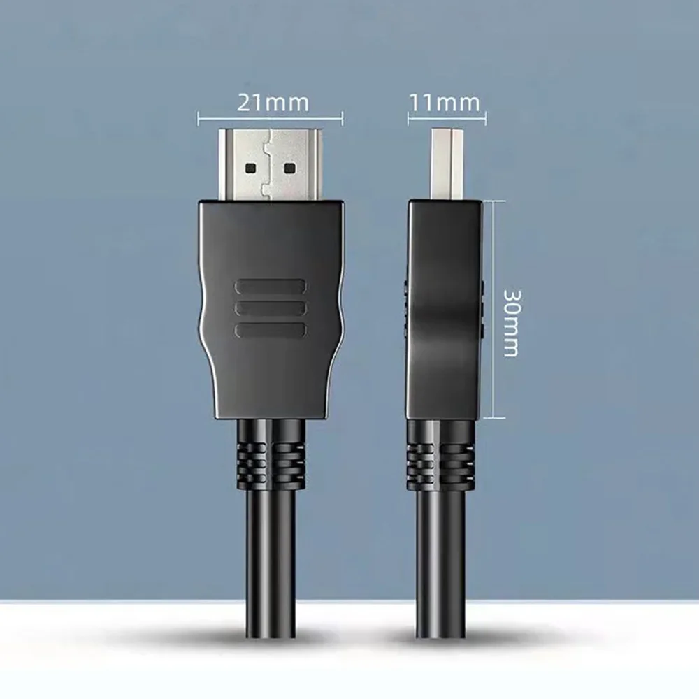 PVC Black HDTV Cable 4K High Speed for TV and Computer Monitor