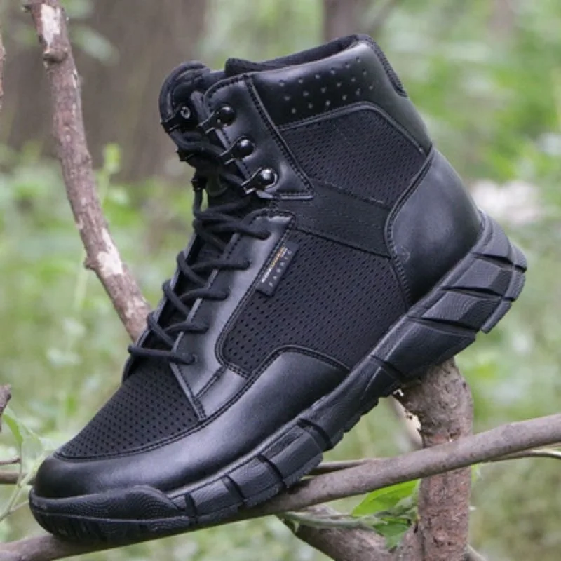 

2024 New Trend Army Boots For Men High Quality Tactical Boots Mens Breathable Military Combat Boots Man Tactical Shoes