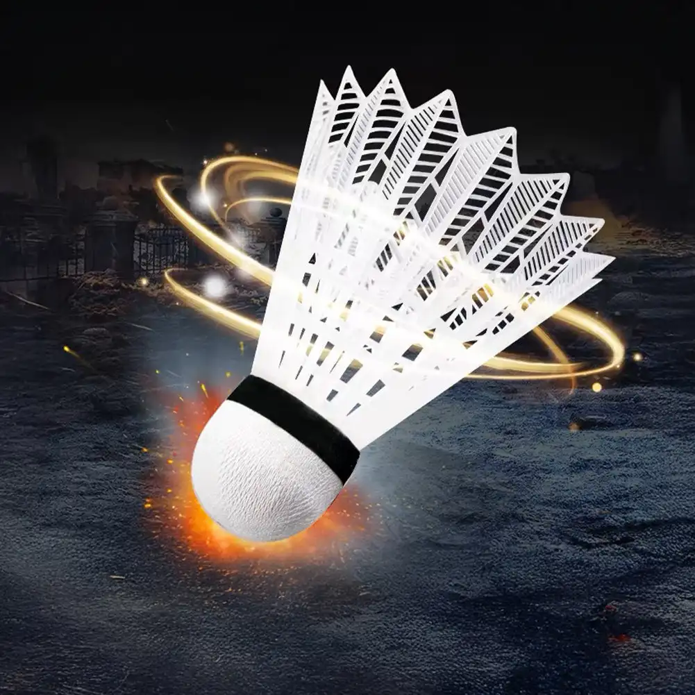 Windproof Badminton Foam Ball Head Nylon Shuttlecock Ball Portable Sport Badminton Storage Bucket 3/6/12Pcs
